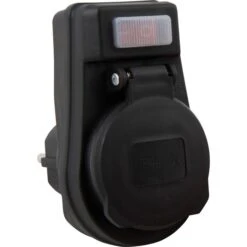 McPower Steckdosenadapter IP44, 1-fach Schutzkontakt, Für Außen, Mit Schalter