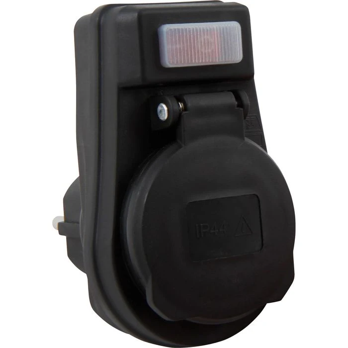McPower Steckdosenadapter IP44, 1-fach Schutzkontakt, Für Außen, Mit Schalter 1 McPower Steckdosenadapter IP44, 1-fach Schutzkontakt, Für Außen, Mit Schalter