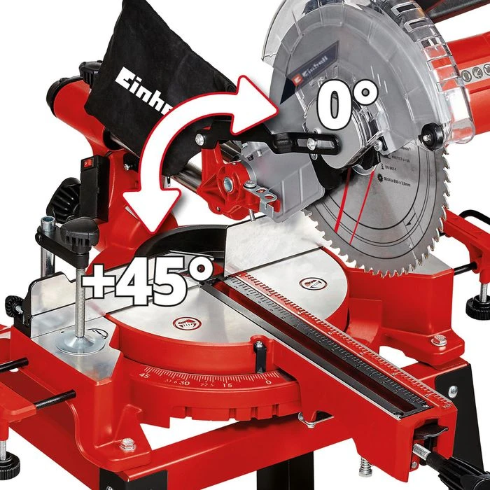 Einhell Kapp-Gehrungssäge TC-SM 2531/2 U, 1900W, Schnittleistung 310mm, Laser & Untergestell 3 Einhell Kapp-Gehrungssäge TC-SM 2531/2 U, 1900W, Schnittleistung 310mm, Laser & Untergestell – Bild 3