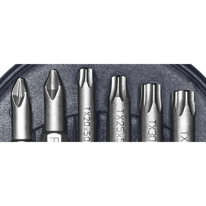 Festool Bitset Bitkassette BT-IMP SORT5, 204385, 6-teilig, Kreuz + Torx 3 Festool Bitset Bitkassette BT-IMP SORT5, 204385, 6-teilig, Kreuz + Torx – Bild 3