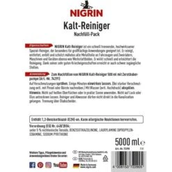 Nigrin Industriereiniger Kaltreiniger, 72290, Kanister, Spezialreiniger, 5 Liter 3 Nigrin Industriereiniger Kaltreiniger, 72290, Kanister, Spezialreiniger, 5 Liter -Makita Shop 0d19ba4e574212fadf0cc78f36f7c4bdf5a5dec1 industriereiniger nigrin kaltreiniger 72290