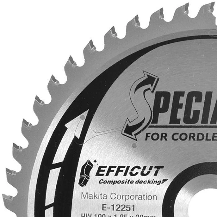Makita Kreissägeblatt E-12251, EFFICUT, 190 X 20mm, 50 Zähne, Für Kunststoff Und Holz 2 Makita Kreissägeblatt E-12251, EFFICUT, 190 X 20mm, 50 Zähne, Für Kunststoff Und Holz – Bild 2