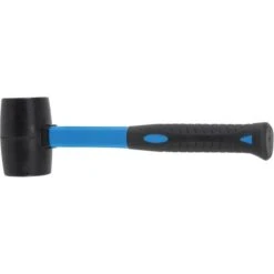 BGS-technic Hammer 1960, Ø 49mm, Gummihammer, Fiberglasstiel, 270g