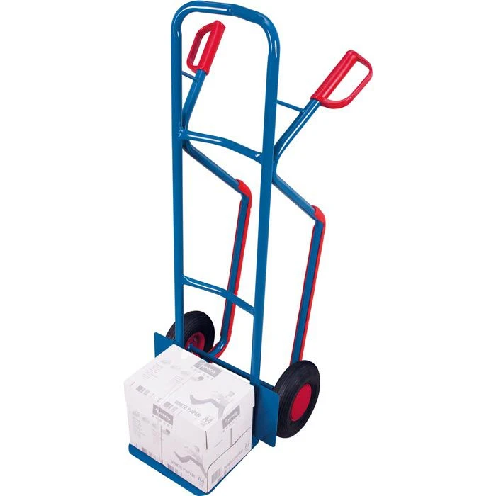 VARIOfit Sackkarre Kufenkarre Sk-710.005, Luftbereifung, Tragkraft 250kg, Schaufel 32x25cm 2 VARIOfit Sackkarre Kufenkarre Sk-710.005, Luftbereifung, Tragkraft 250kg, Schaufel 32x25cm – Bild 2