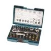 Makita Werkzeugkoffer B-54081, Ratschen + Bit-Set, 21-teilig, Im Klappkoffer