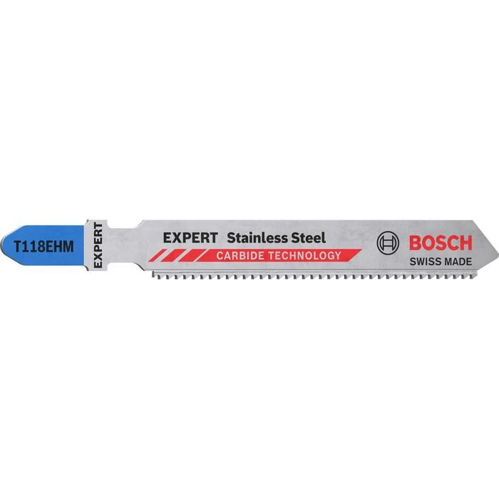 Bosch Stichsägeblätter Expert Stainless Steel, T 118 EHM, Für Edelstahl, 3 Stück 1 Bosch Stichsägeblätter Expert Stainless Steel, T 118 EHM, Für Edelstahl, 3 Stück