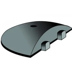 Moravia Fahrbahnschwelle EasyRide, 284.23.739, Abschlusselement Zapfen Schwarz, 22,5 X 7,5 X 30cm