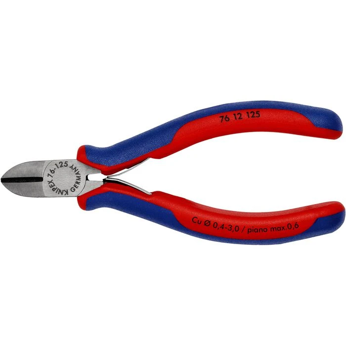 Knipex Seitenschneider 76 12 125 Elektromechaniker, 125mm, Mit Facette 3 Knipex Seitenschneider 76 12 125 Elektromechaniker, 125mm, Mit Facette – Bild 3