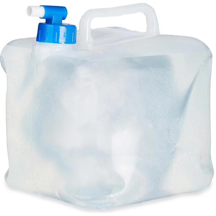 Relaxdays Wasserkanister Faltbar, Kunststoff, Mit Ablasshahn, Transparent, 5 Liter 1 Relaxdays Wasserkanister Faltbar, Kunststoff, Mit Ablasshahn, Transparent, 5 Liter