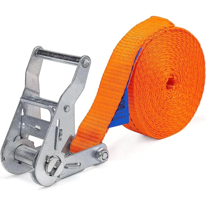 Industrie-Planet Spanngurt Mit Ratsche, 6m X 35mm Orange, Zugkraft Umreift 2000kg 2 Stück 2 Industrie-Planet Spanngurt Mit Ratsche, 6m X 35mm Orange, Zugkraft Umreift 2000kg 2 Stück – Bild 2