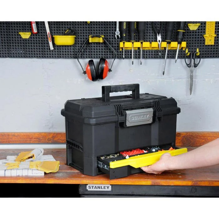 Stanley Werkzeugkoffer Kunststoff 1-70-316, Leer, Mit Integrierter Schublade 3 Stanley Werkzeugkoffer Kunststoff 1-70-316, Leer, Mit Integrierter Schublade – Bild 3