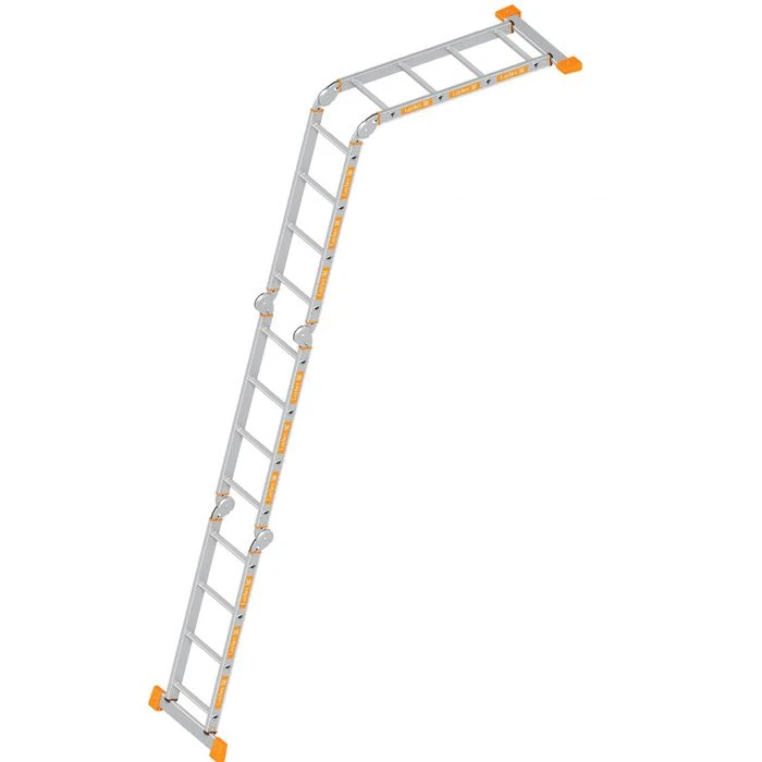 Layher Gelenkleiter Topic 1057, Mit Plattform, Aus Aluminium, Universalleiter, 4 X 3 Sprossen 3 Layher Gelenkleiter Topic 1057, Mit Plattform, Aus Aluminium, Universalleiter, 4 X 3 Sprossen – Bild 3