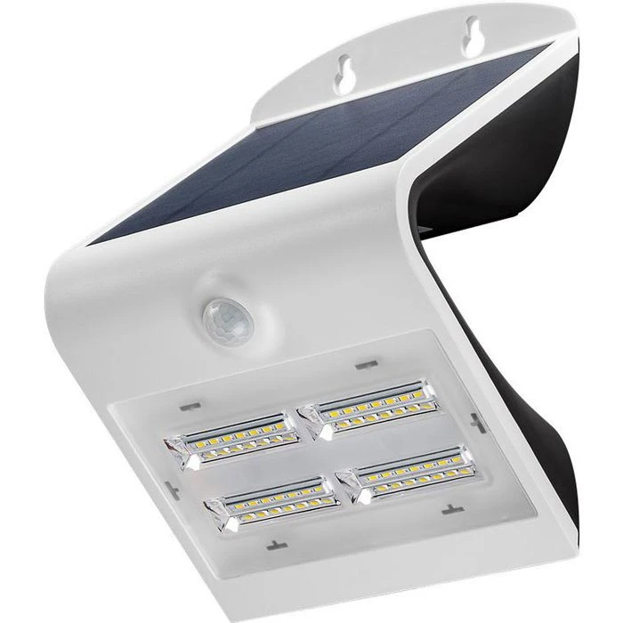 Goobay LED-Außenstrahler 45808, 3,2W, 400 Lm, Bewegungsmelder, Solar + Akku, Weiß 1 Goobay LED-Außenstrahler 45808, 3,2W, 400 Lm, Bewegungsmelder, Solar + Akku, Weiß