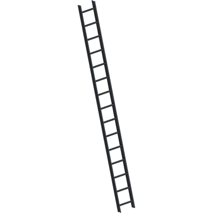 Layher Dachleiter 1051, Länge 4,2 M, Anthrazitgrau, Mit 15 Sprossen, Aus Aluminium 1 Layher Dachleiter 1051, Länge 4,2 M, Anthrazitgrau, Mit 15 Sprossen, Aus Aluminium