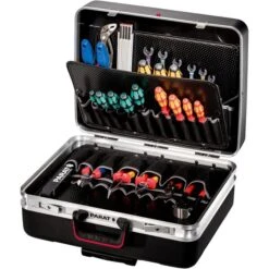 Parat Werkzeugkoffer-Trolley Silver KingSize Roll, Leer, Kunststoff Klappkoffer