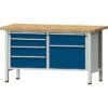 ANKE Werkbank 302.492 V1500 Modell 237 V, 150 X 84 X 70cm, Mit 6 Schubladen