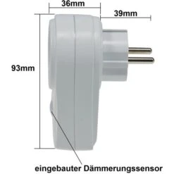 ChiliTec Steckdosenadapter, 1-fach Schutzkontakt, Mit Dämmerungssensor -Makita Shop 2661cee70d37d3deb60d4e81d573e310ff78e78e steckdosenadapter chilitec