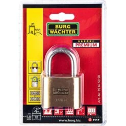 Burg Wächter Burg-Wächter Vorhängeschloss No.99, 99 Ni 50 SB, Zahlenschloss Mit Schlüssel, Wetterfest, Messing -Makita Shop 2672fdfcdaf6919e3616301efbb77f0baaa88594 vorhaengeschloss burg waechter no.99 99 ni 50 sb