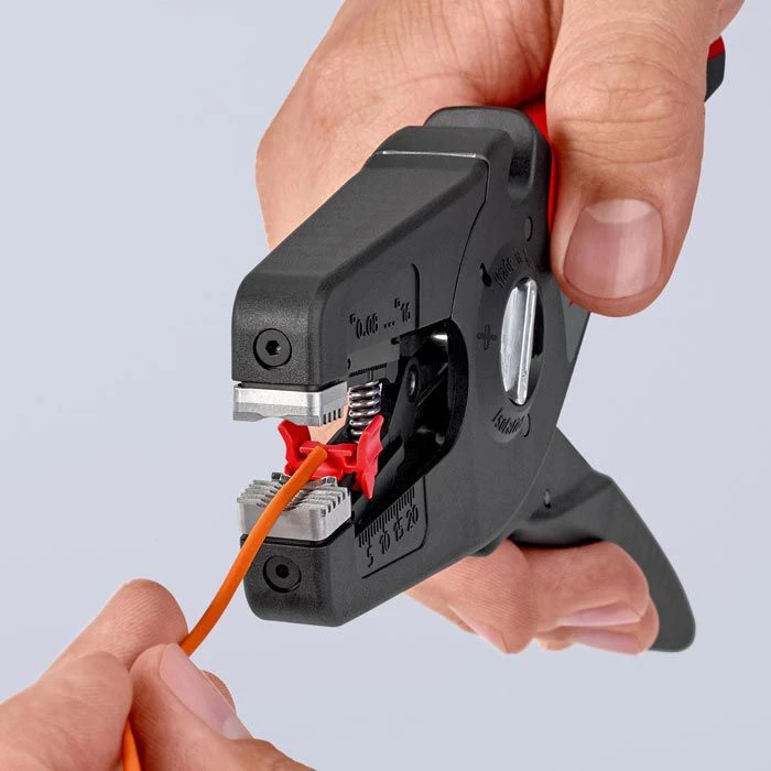 Knipex Abisolierzange PreciStrip16, 12 52 195, 0,08 - 16 Mm², Länge 195mm, Selbsteinstellend 2 Knipex Abisolierzange PreciStrip16, 12 52 195, 0,08 - 16 Mm², Länge 195mm, Selbsteinstellend – Bild 2