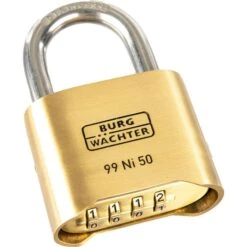 Burg Wächter Burg-Wächter Vorhängeschloss No.99, 99 Ni 50 SB, Zahlenschloss Mit Schlüssel, Wetterfest, Messing -Makita Shop 2990a74393753daf4608b990221f044be5e1c0d2 vorhaengeschloss burg waechter no.99 99 ni 50 sb