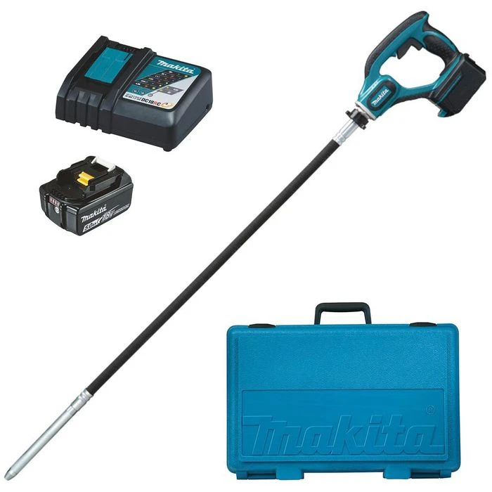 Makita Betonrüttler DVR450RTE,Akku-Betonverdichter, 1,2 M Schlauchlänge, 18V / 5,0Ah, 2 Akkus, Koffer 1 Makita Betonrüttler DVR450RTE,Akku-Betonverdichter, 1,2 M Schlauchlänge, 18V / 5,0Ah, 2 Akkus, Koffer