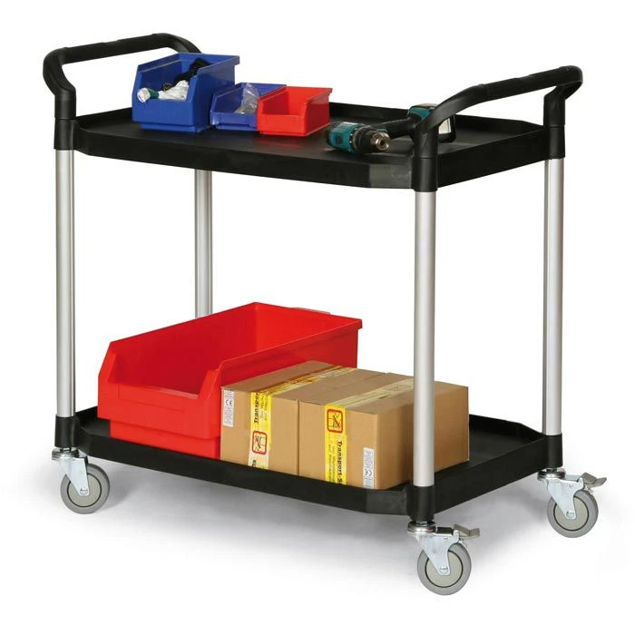 Matador Tischwagen HX-808LE, Kunststoff, 2 Etagen, Tragkraft 250kg, 915 X 520 Mm 2 Matador Tischwagen HX-808LE, Kunststoff, 2 Etagen, Tragkraft 250kg, 915 X 520 Mm – Bild 2