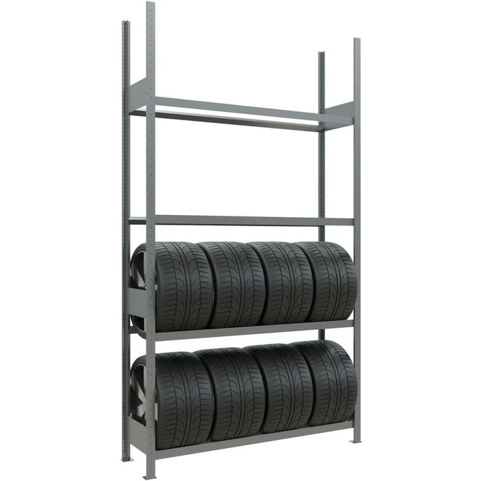 Schulte Reifenregal 20997, 150 X 275 X 40cm, 4 Ebenen, 150kg / Ebene, Für 24 Reifen 1 Schulte Reifenregal 20997, 150 X 275 X 40cm, 4 Ebenen, 150kg / Ebene, Für 24 Reifen