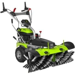 Zipper Kehrmaschine ZI-KM1000, Benzin-Motorkehrmaschine, Mit Schneeschild, 100 Cm