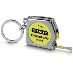 Makita Shop 30 Stanley Maßband PowerLock, 0-39-055, 1m, Rücklaufsperre (PowerLock), Mit Schlüsselring