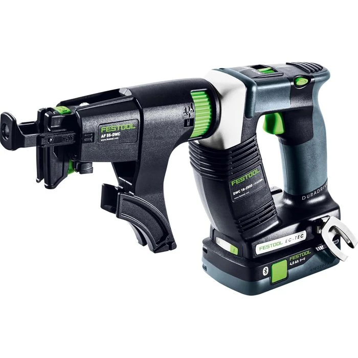 Festool Trockenbauschrauber DURADRIVE DWC 18-2500, HPC4,0 I-Plus DURADRIVE, 18V/4Ah, 2 Akkus & Koffer 2 Festool Trockenbauschrauber DURADRIVE DWC 18-2500, HPC4,0 I-Plus DURADRIVE, 18V/4Ah, 2 Akkus & Koffer – Bild 2