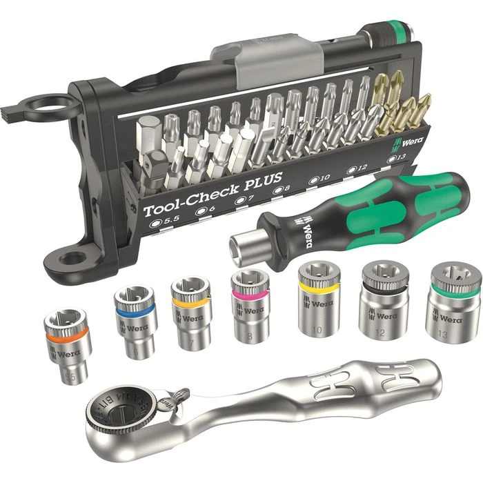Wera Bitset 9750 Kraftform Kompakt Tool-Check PLUS, 57-teilig, Schlitz, Kreuz, Torx, Steckschlüssel 2 Wera Bitset 9750 Kraftform Kompakt Tool-Check PLUS, 57-teilig, Schlitz, Kreuz, Torx, Steckschlüssel – Bild 2