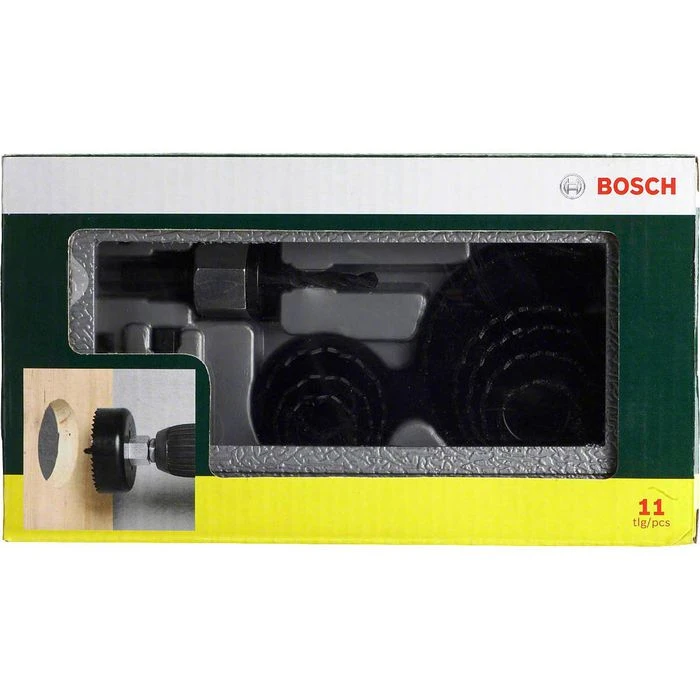Bosch Lochsäge 2607019450, 11-teilig, Ø 22 - 68mm, Für Holz, Gips, Kunststoff 2 Bosch Lochsäge 2607019450, 11-teilig, Ø 22 - 68mm, Für Holz, Gips, Kunststoff – Bild 2
