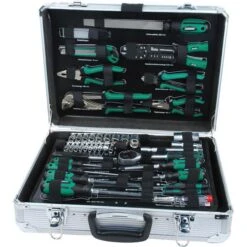 BrüderMannesmann Werkzeugkoffer M29075, 108-teilig, Im Aluminiumkoffer