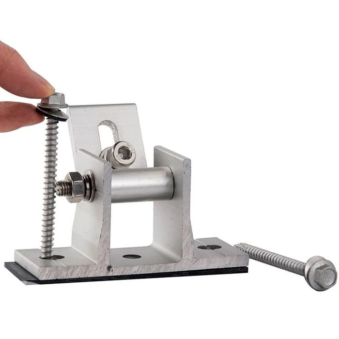 Offgridtec Befestigungsset Für 1 Solarmodul, Für Flachdach, Verstellbar 10-60° 5 Offgridtec Befestigungsset Für 1 Solarmodul, Für Flachdach, Verstellbar 10-60° – Bild 5