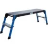 Krause Arbeitsplattform Monto StepTop, 110 X 33cm, Standhöhe 45cm, Aluminium, Bis 150kg, Klappbar