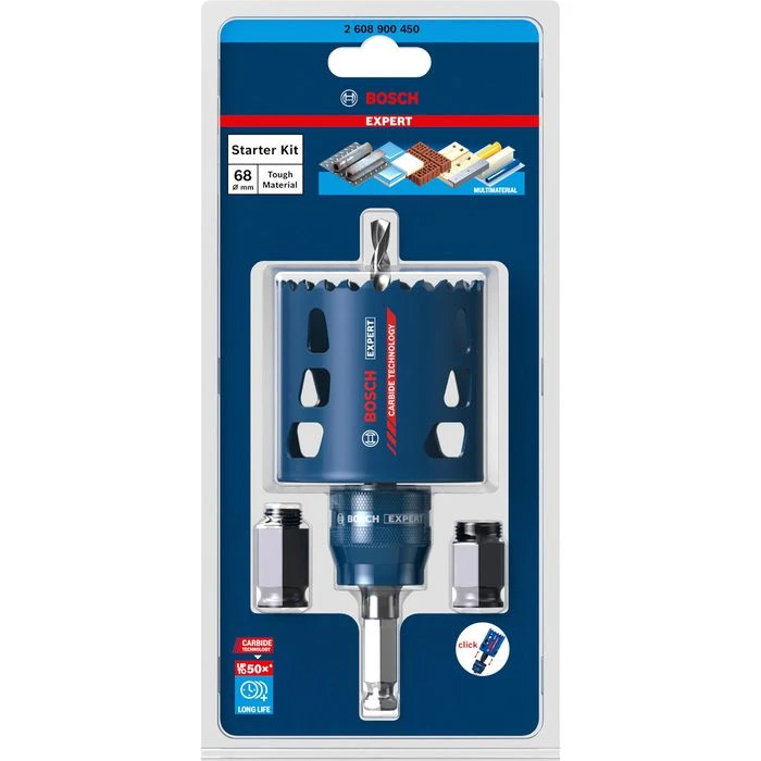 Bosch Lochsäge Expert Tough Material, Starter-Set, Ø 68mm, Für Holz, Kunststoff, Metall, Ziegel 5 Bosch Lochsäge Expert Tough Material, Starter-Set, Ø 68mm, Für Holz, Kunststoff, Metall, Ziegel – Bild 5