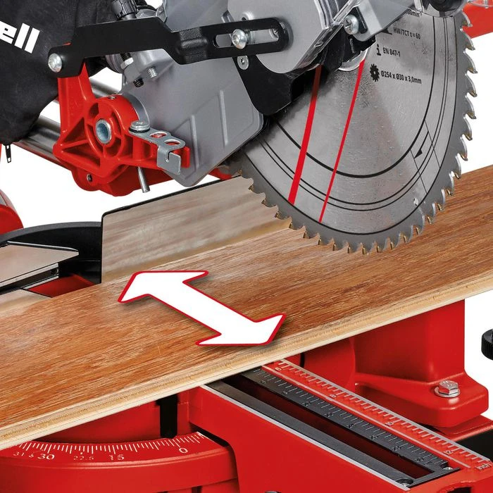 Einhell Kapp-Gehrungssäge TC-SM 2531/2 U, 1900W, Schnittleistung 310mm, Laser & Untergestell 7 Einhell Kapp-Gehrungssäge TC-SM 2531/2 U, 1900W, Schnittleistung 310mm, Laser & Untergestell – Bild 7