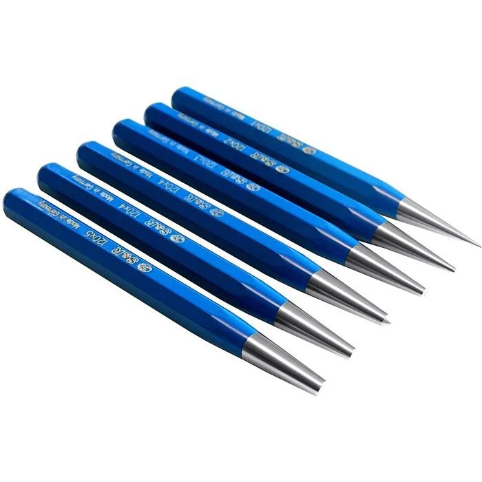 S&R Durchtreiber-Satz 283100006, 6-teilig, Ø 1 - 5mm, Mit Körner 2 S&R Durchtreiber-Satz 283100006, 6-teilig, Ø 1 - 5mm, Mit Körner – Bild 2