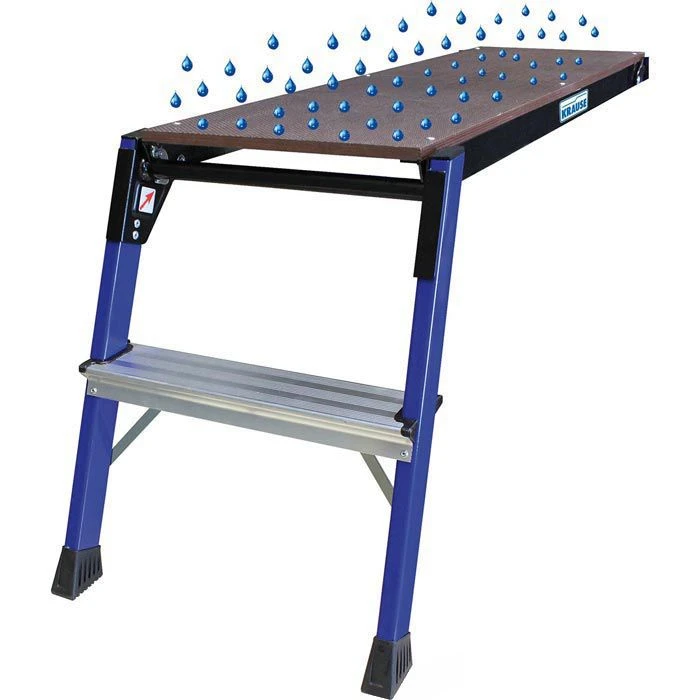 Krause Arbeitsplattform Monto StepTop, 110 X 33cm, Standhöhe 45cm, Aluminium, Bis 150kg, Klappbar 5 Krause Arbeitsplattform Monto StepTop, 110 X 33cm, Standhöhe 45cm, Aluminium, Bis 150kg, Klappbar – Bild 5