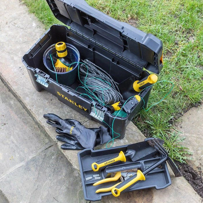 Stanley Werkzeugkoffer Essential, STST1-75521, Leer, Mit Metallschließen, 19 Zoll 2 Stanley Werkzeugkoffer Essential, STST1-75521, Leer, Mit Metallschließen, 19 Zoll – Bild 2