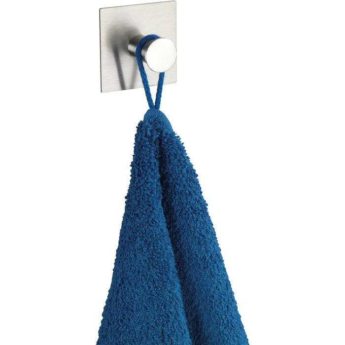 Wenko Klebehaken Wandhaken Accadia Matt, 22938100, Bis 1kg, Edelstahl, Silber 2 Wenko Klebehaken Wandhaken Accadia Matt, 22938100, Bis 1kg, Edelstahl, Silber – Bild 2