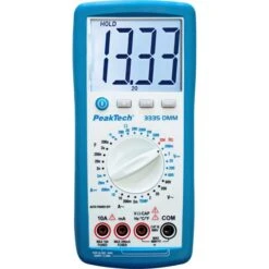 PeakTech Multimeter P 3335 RMS Digital, 600 V, 10 A, CAT III, Temperatur