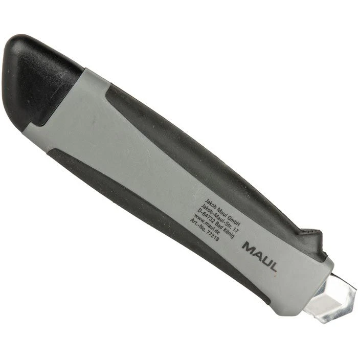Maul Cuttermesser Gummierte Griffzone, Proficutter, Mit 18mm Klinge 4 Maul Cuttermesser Gummierte Griffzone, Proficutter, Mit 18mm Klinge – Bild 4