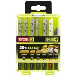 Ryobi Stichsägeblätter RAK10JSBMP Set, Holz, Metall, Kunststoff, Stein & Granit, 10 Stück