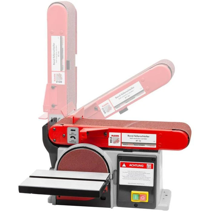 Holzmann Band-Tellerschleifer BT46 230V, Schleifteller 150 Mm Ø, Schleifband 100 X 914 Mm 2 Holzmann Band-Tellerschleifer BT46 230V, Schleifteller 150 Mm Ø, Schleifband 100 X 914 Mm – Bild 2