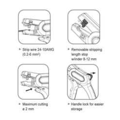 S&R Abisolierzange Rapid, 580141024, 0,2 - 6 Mm², Länge 190mm, Selbsteinstellend 9 S&R Abisolierzange Rapid, 580141024, 0,2 - 6 Mm², Länge 190mm, Selbsteinstellend -Makita Shop 663e7022f6dc3e67dc8d88b849b69d90df1c4fbe abisolierzange sundr rapid 580141024