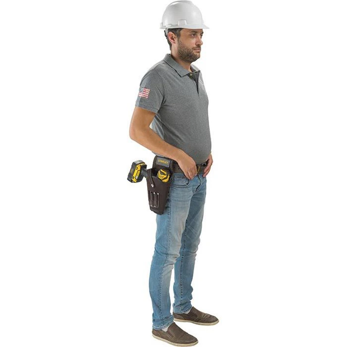 Stanley Werkzeug-Gürteltasche STST1-80118, Leder-Halfter, Für Akkuschrauber 3 Stanley Werkzeug-Gürteltasche STST1-80118, Leder-Halfter, Für Akkuschrauber – Bild 3