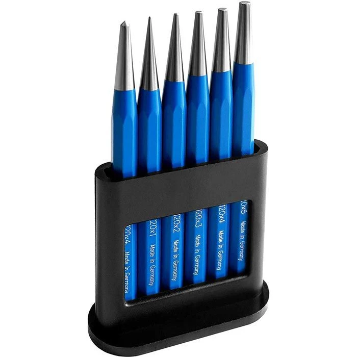 S&R Durchtreiber-Satz 283100006, 6-teilig, Ø 1 - 5mm, Mit Körner 1 S&R Durchtreiber-Satz 283100006, 6-teilig, Ø 1 - 5mm, Mit Körner