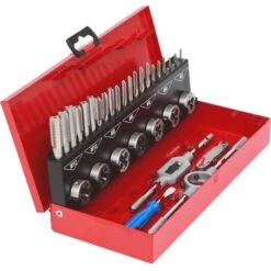 Ks Tools KS-Tools Gewindeschneider 331.0632, Set, HSS, 32-teilig, Für Innen- & Außengewinde, M3 - M12 -Makita Shop 72b3415f3e82fdd48da82bf103380a357048c30e gewindeschneider ks tools 331.0632 set hss