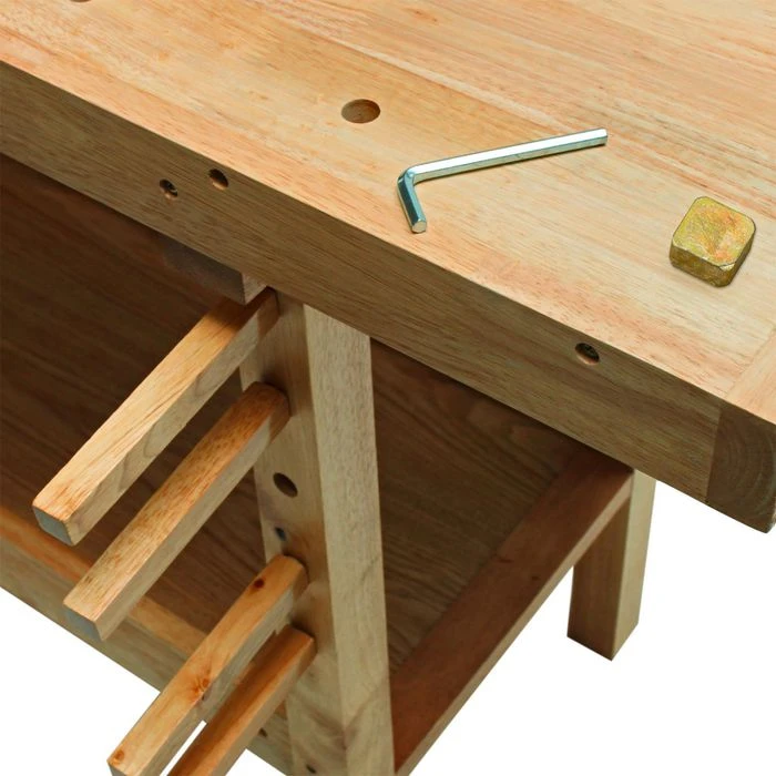 DEMA Hobelbank 20901, Aus Holz, 148 X 86 X 61cm, Mit Schublade & Ablageboden 5 DEMA Hobelbank 20901, Aus Holz, 148 X 86 X 61cm, Mit Schublade & Ablageboden – Bild 5